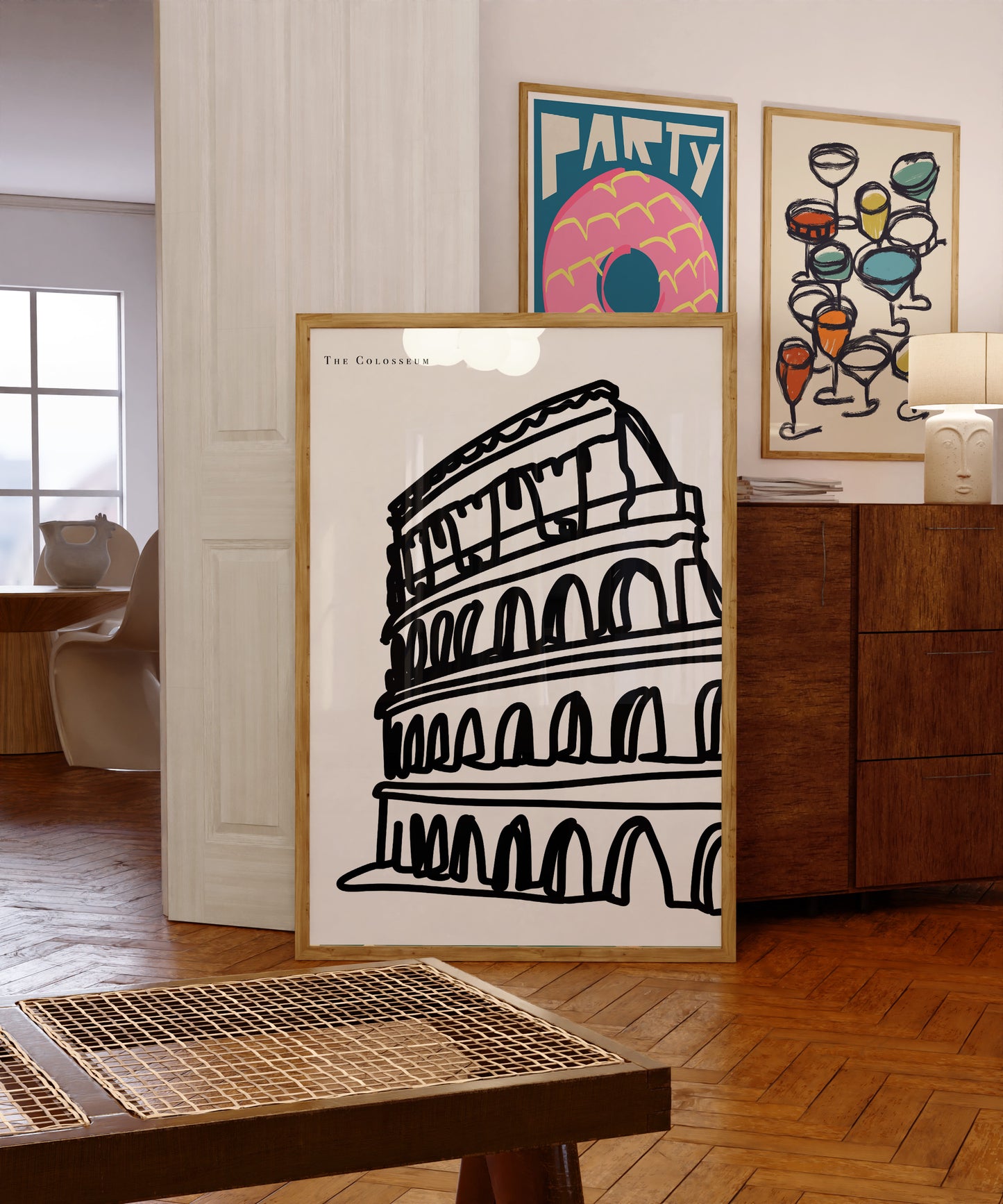 Rome Black and White Art Print