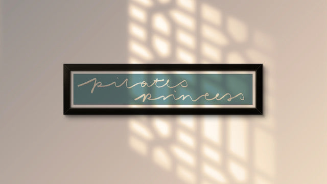 Pilates Princess Panoramic Art Print / Framed or Unframed / 60 cm x 12 cm