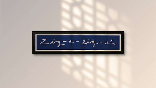 Zig-A-Zig-Ah Panoramic Art Print / Framed or Unframed / 60 cm x 12 cm