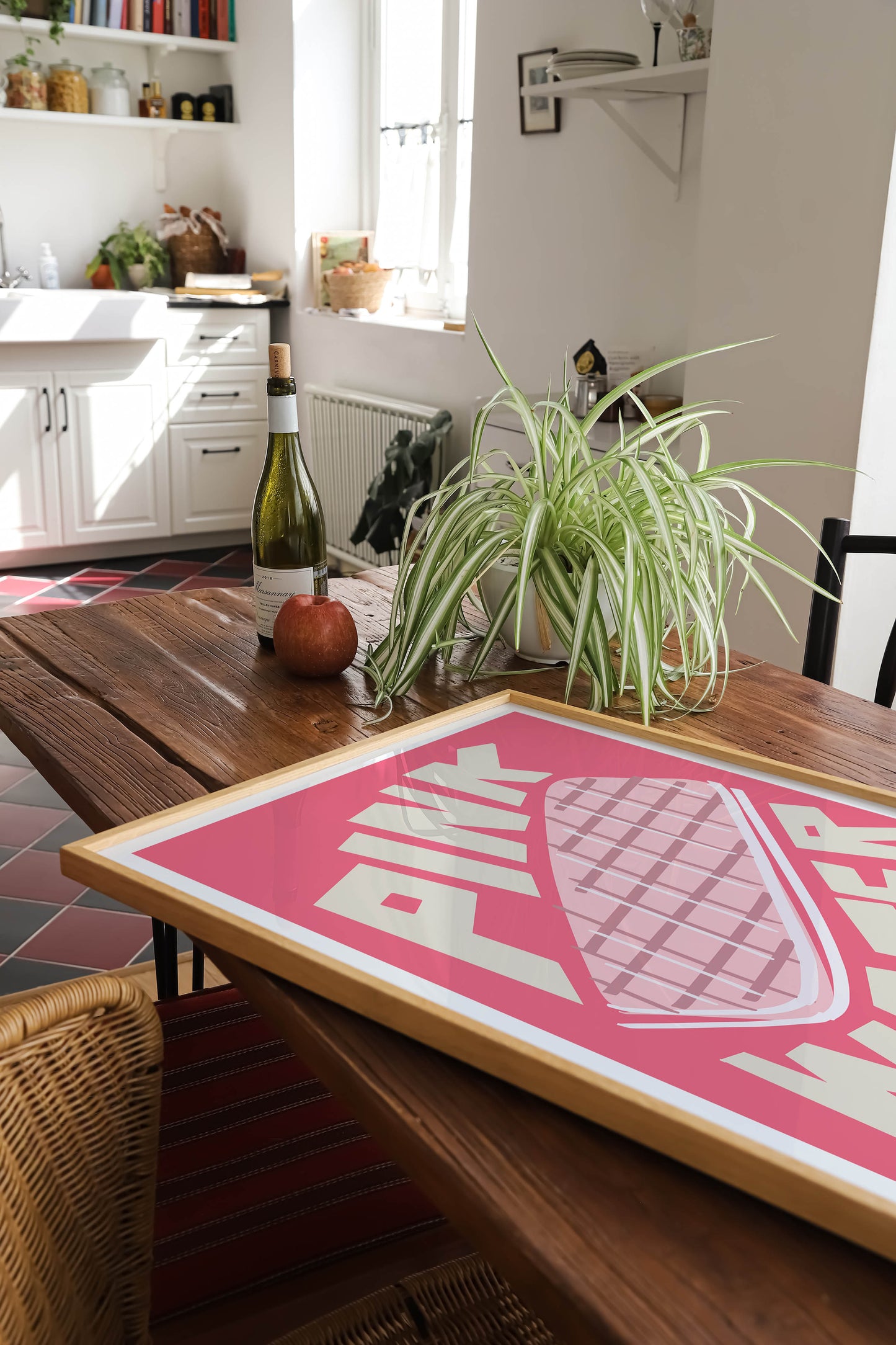 Pink Wafer Biscuit Art Print