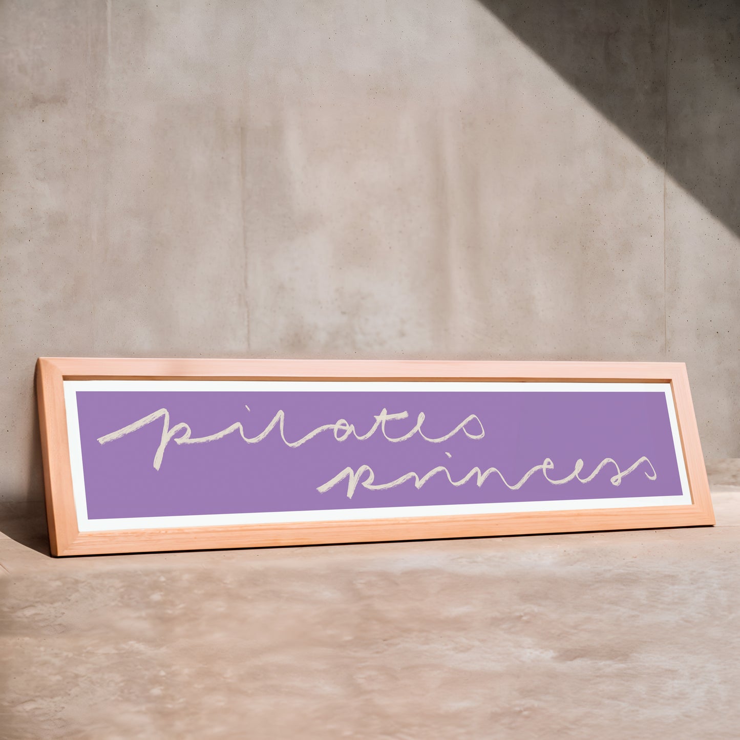 Pilates Princess Panoramic Art Print / Framed or Unframed / 60 cm x 12 cm