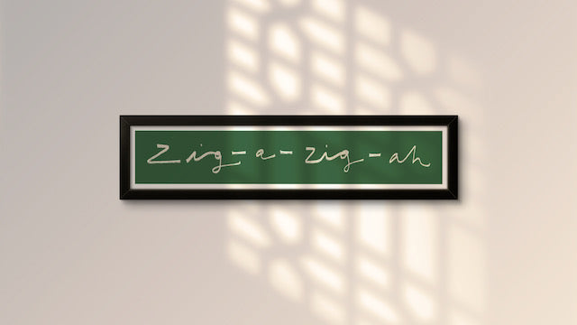 Zig-A-Zig-Ah Panoramic Art Print / Framed or Unframed / 60 cm x 12 cm