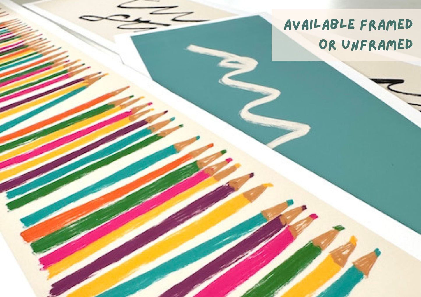 Turn Your Straighteners Off Panoramic Art Print / Framed or Unframed / 60 cm x 12 cm