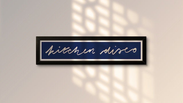 Kitchen Disco Panoramic Art Print / 60 cm x 12 cm