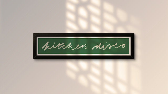 Kitchen Disco Panoramic Art Print / 60 cm x 12 cm