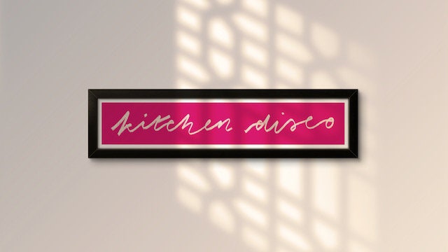 Kitchen Disco Panoramic Art Print / 60 cm x 12 cm