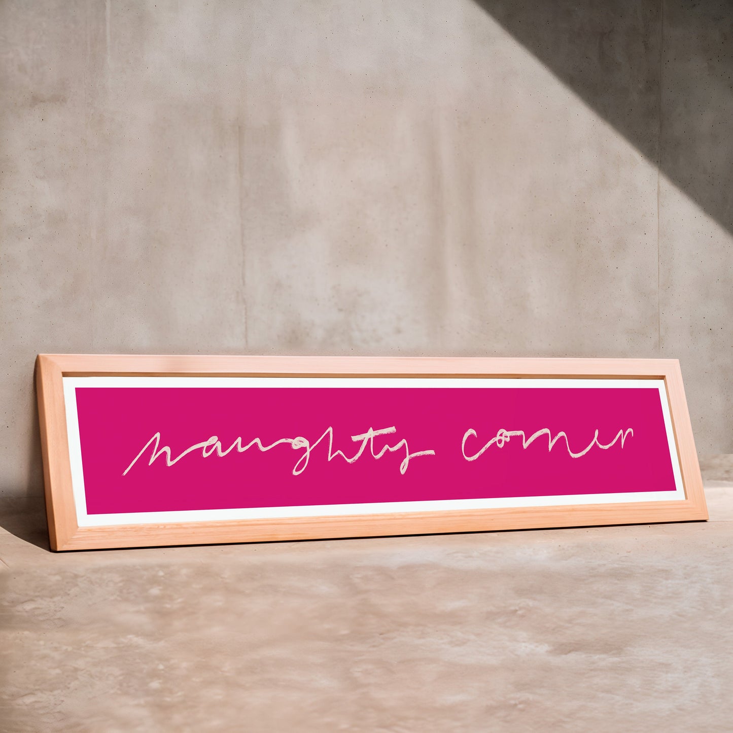 Naughty Corner Panoramic Art Print / 60 x 12 cm