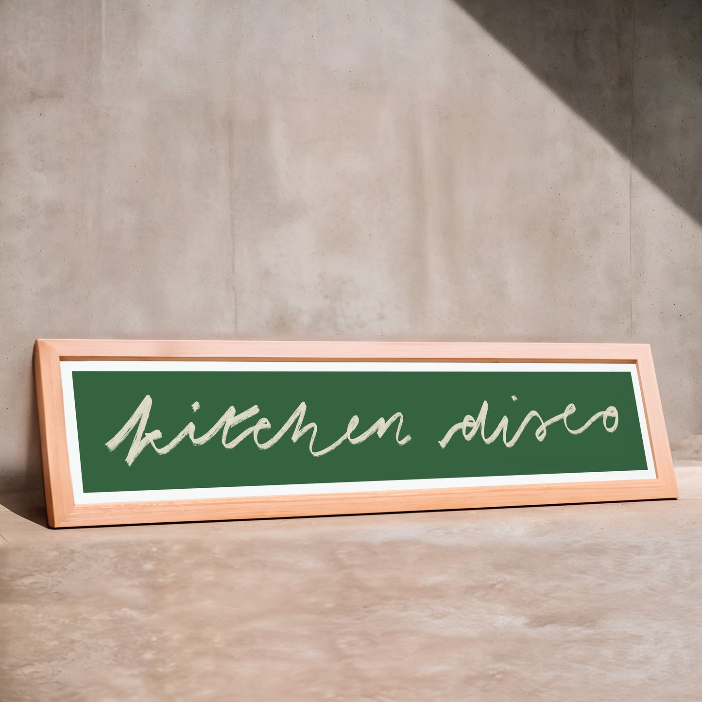 Kitchen Disco Panoramic Art Print / 60 cm x 12 cm