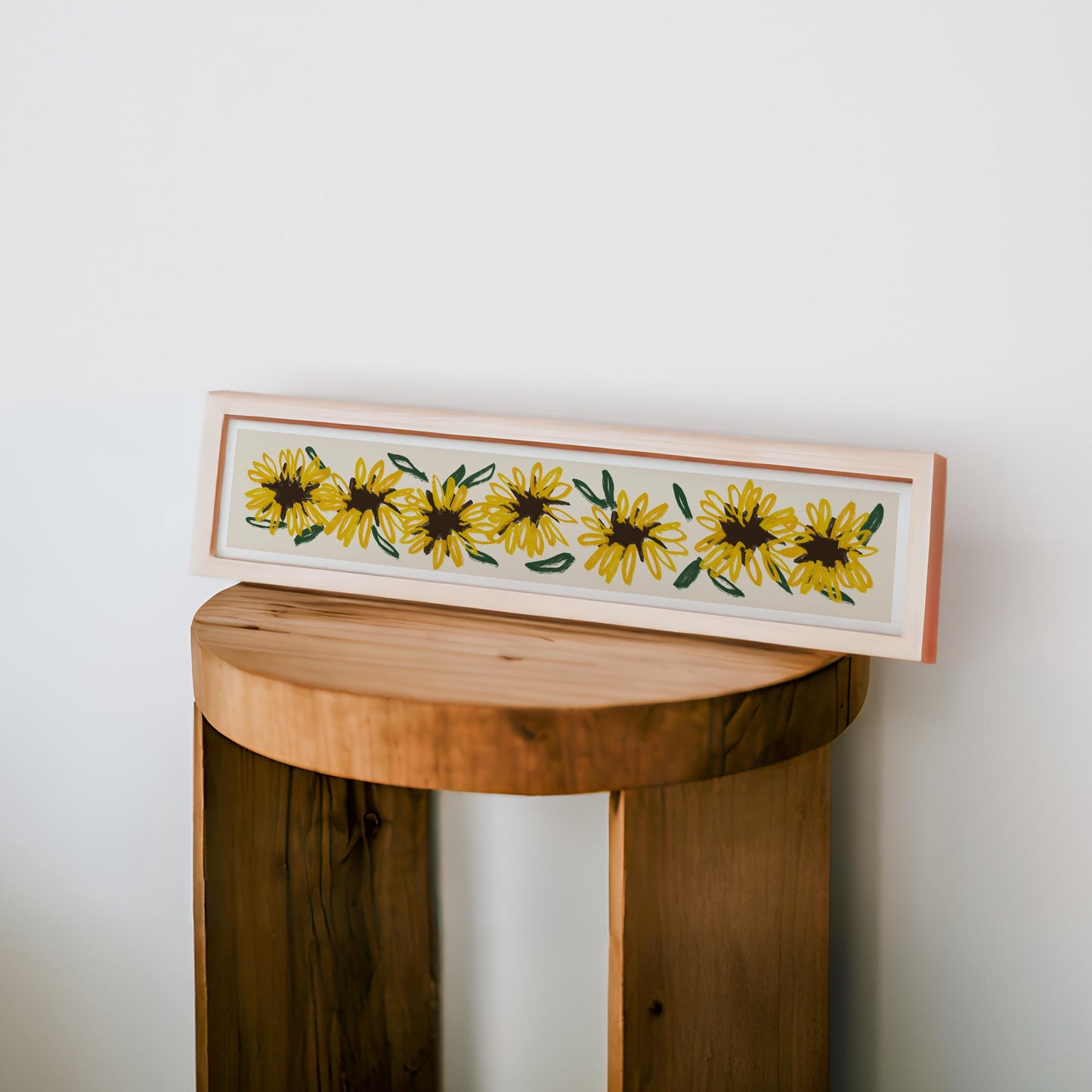 Sunflowers Art Print / 60 cm x 12 cm