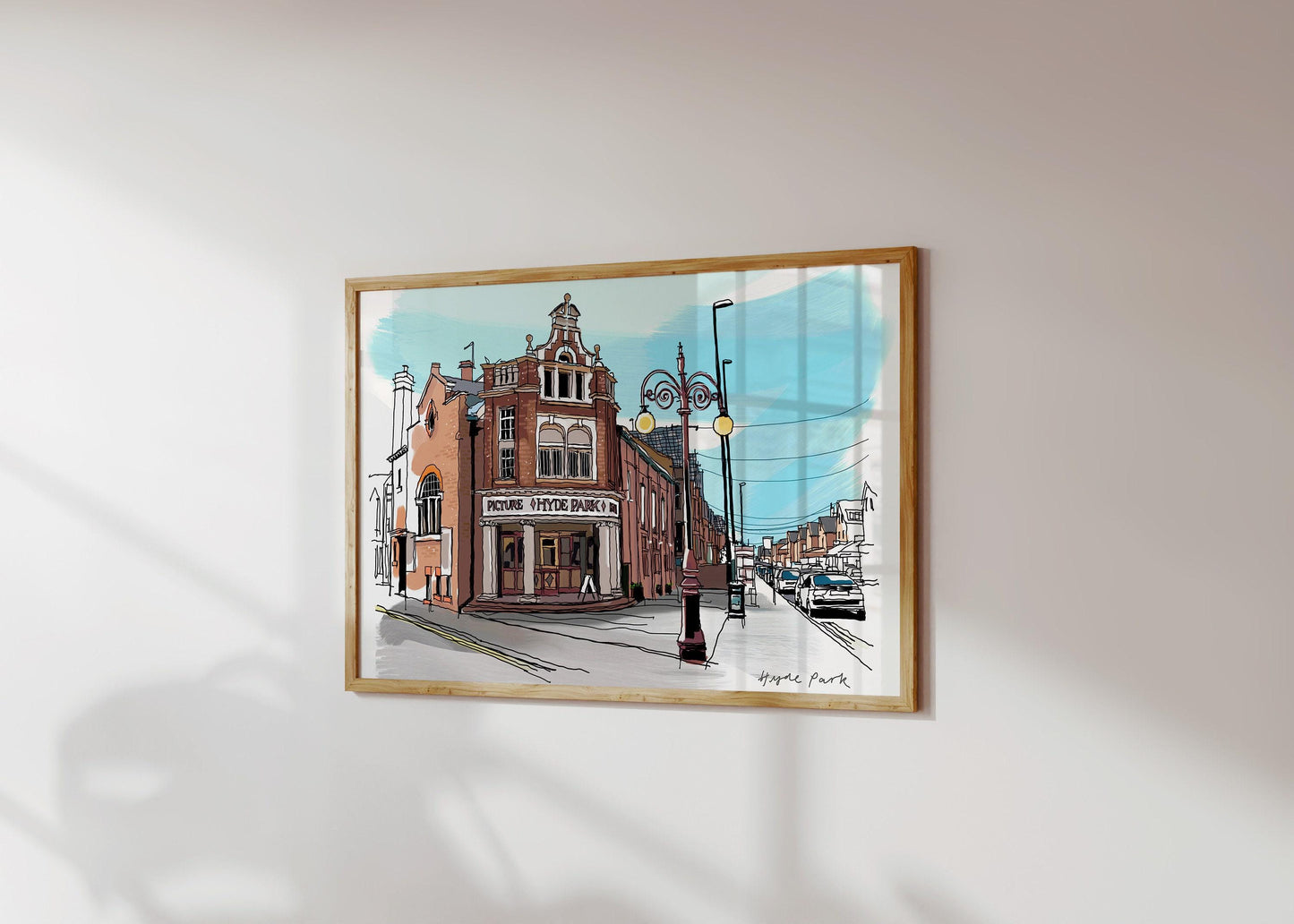 Hyde Park Leeds Art Print