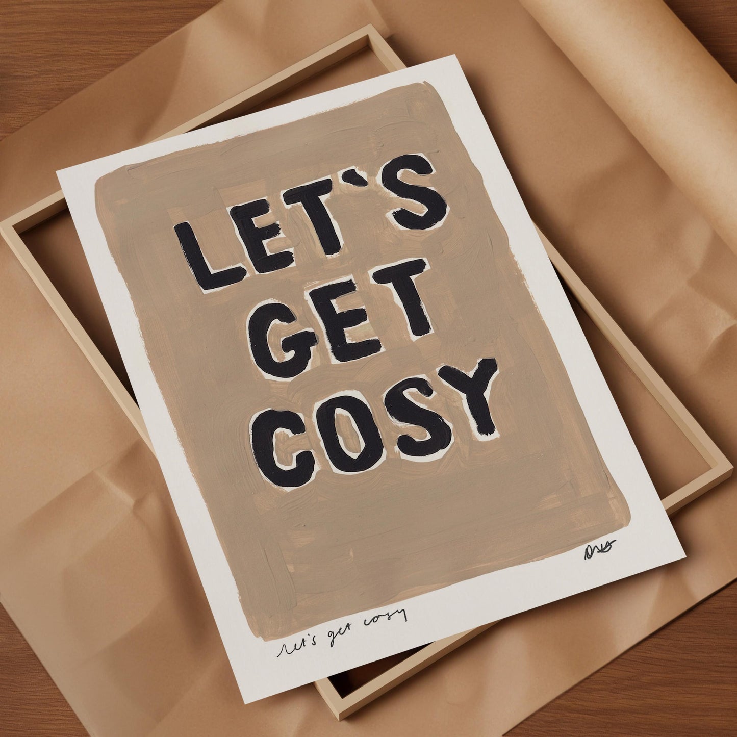 Let's Get Cosy Painting Art Print