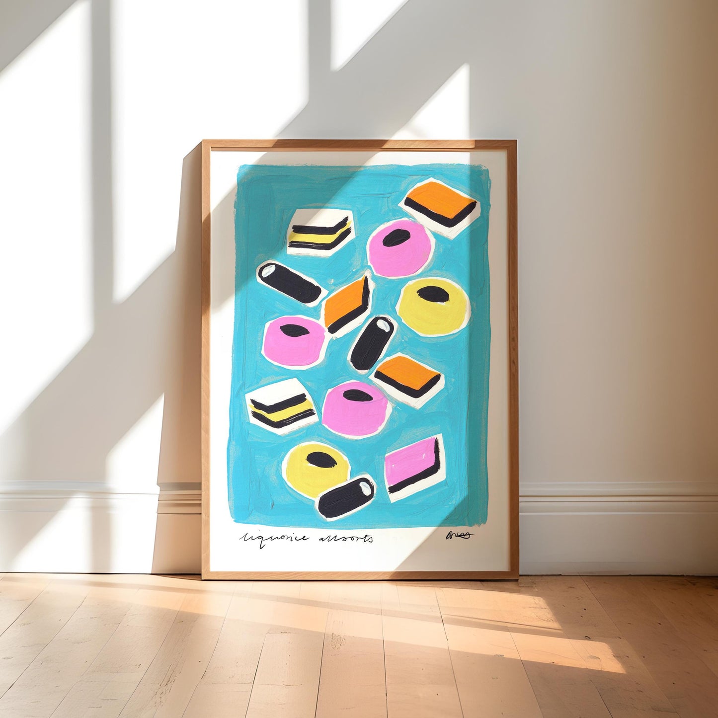Liquorice Allsorts Painting Art Print