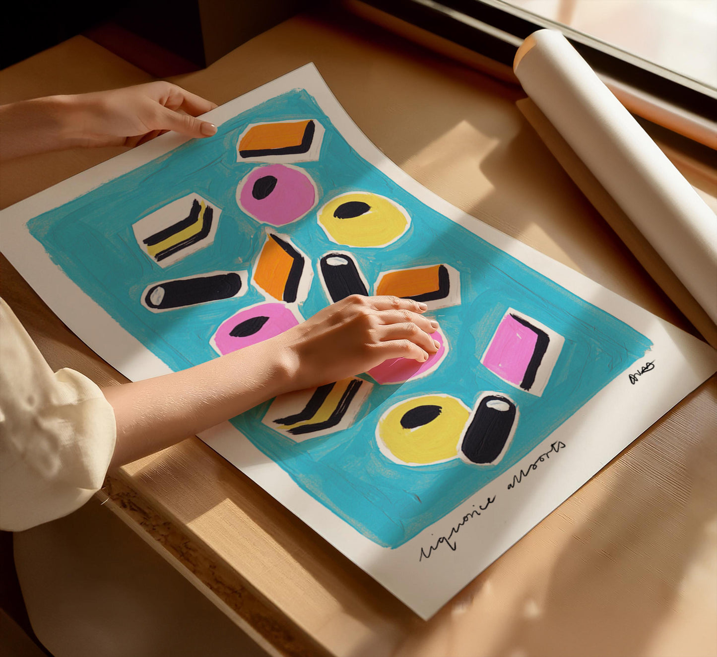 Liquorice Allsorts Painting Art Print