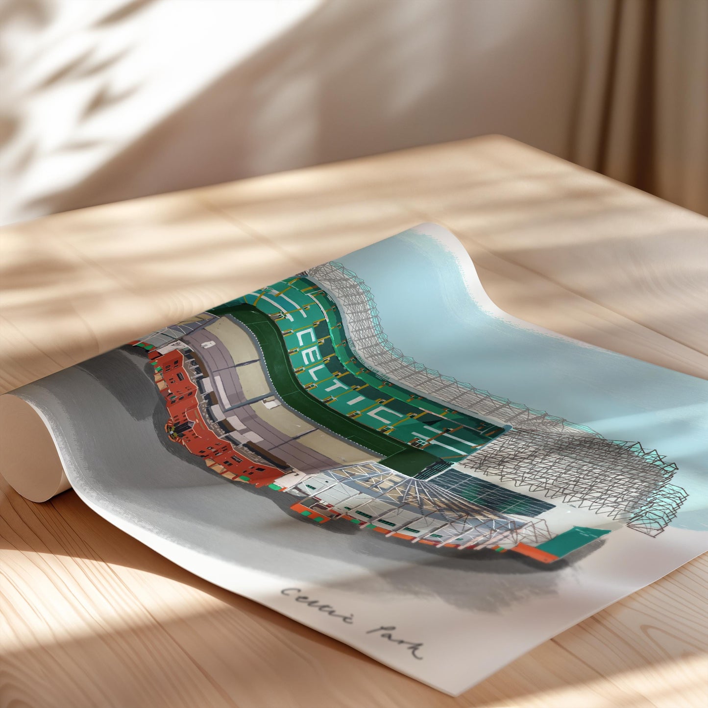 Celtic Park Stadium Art Print