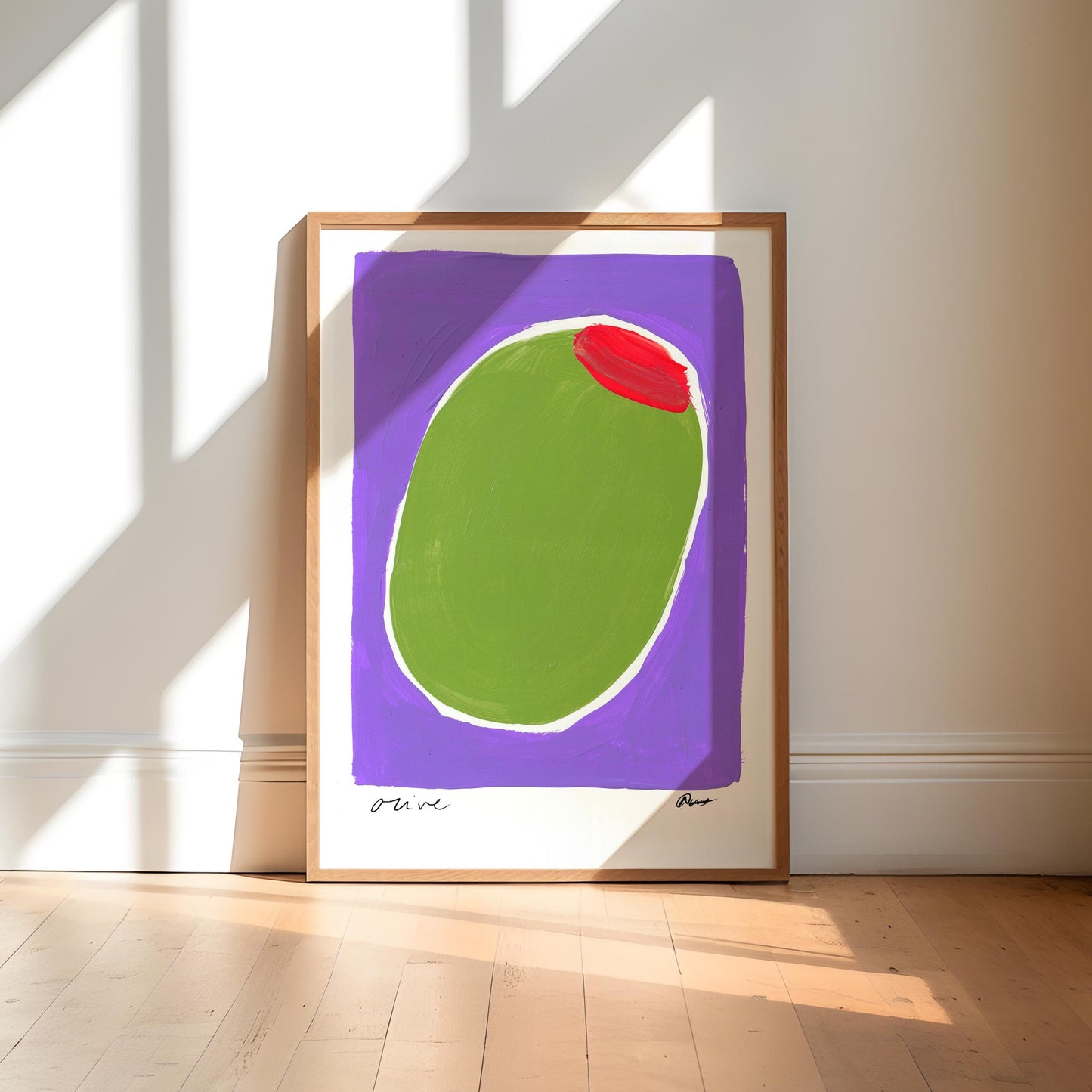 Olive Painting Art Print