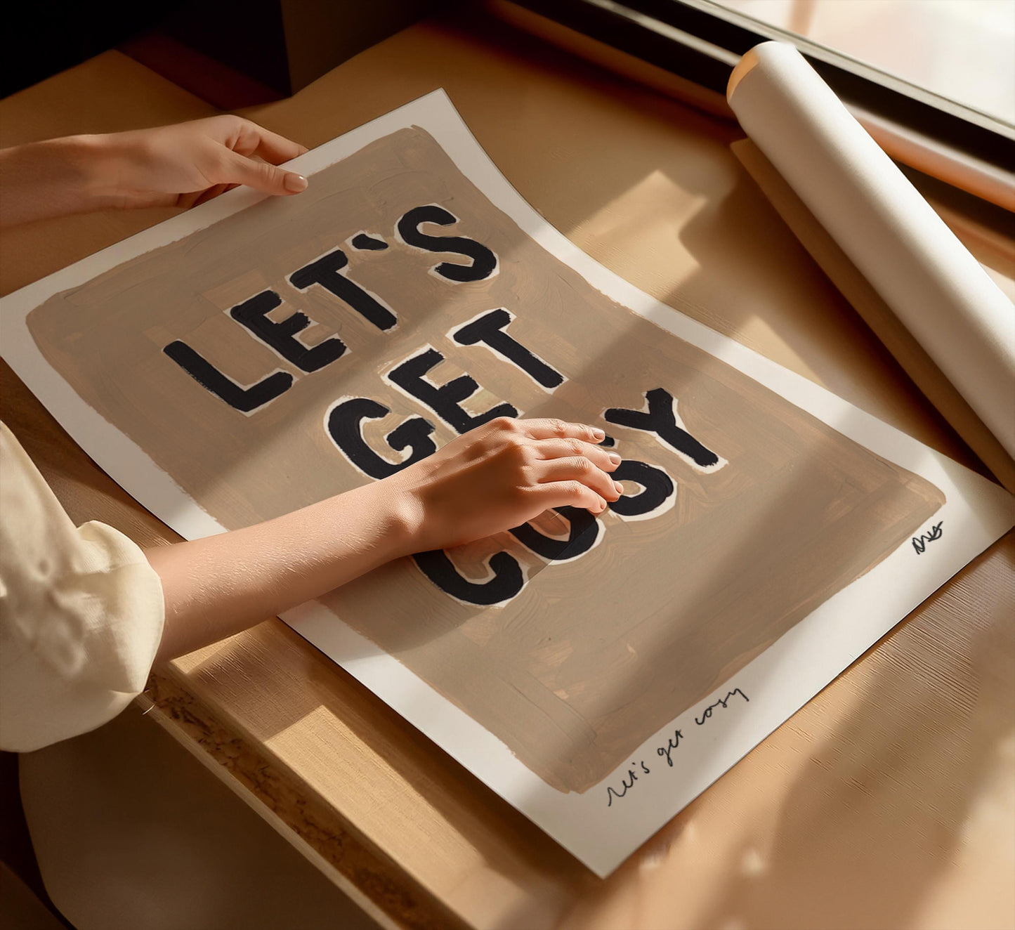 Let's Get Cosy Painting Art Print
