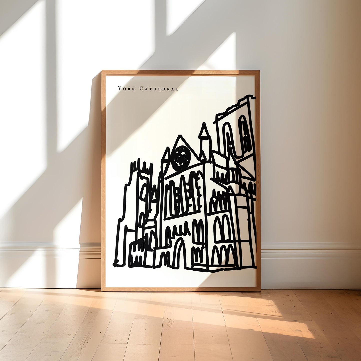 York Black and White Art Print