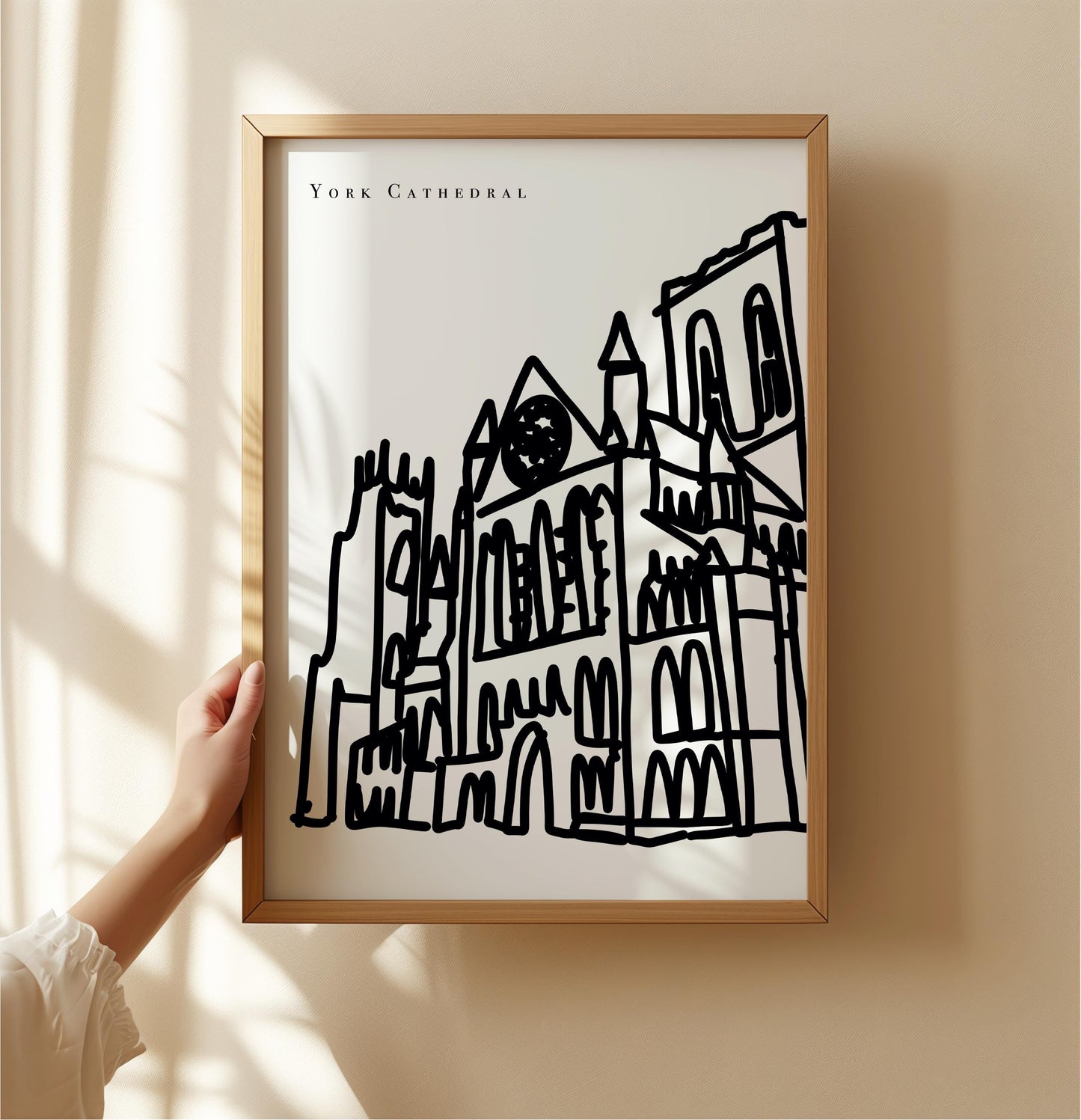 York Black and White Art Print