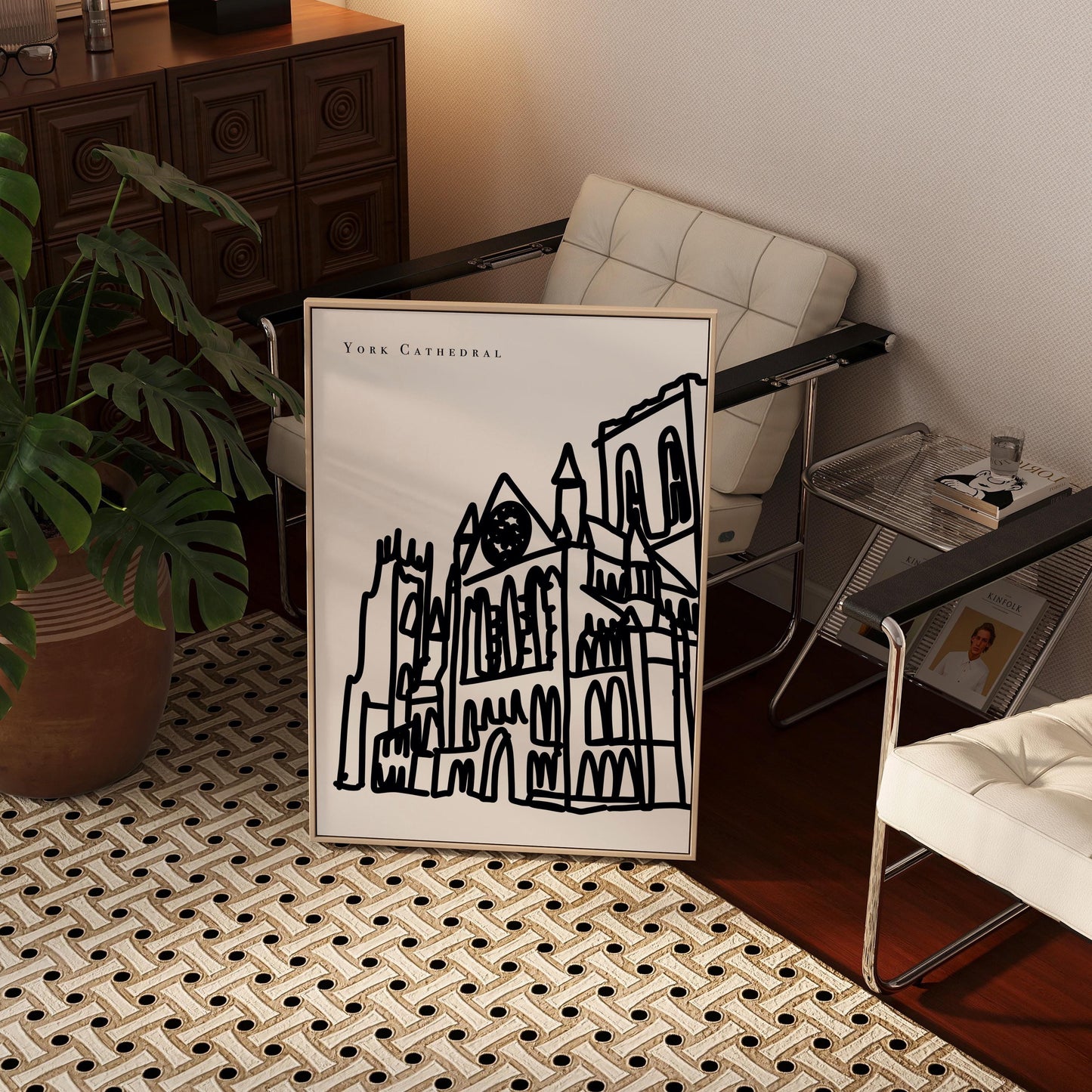 York Black and White Art Print