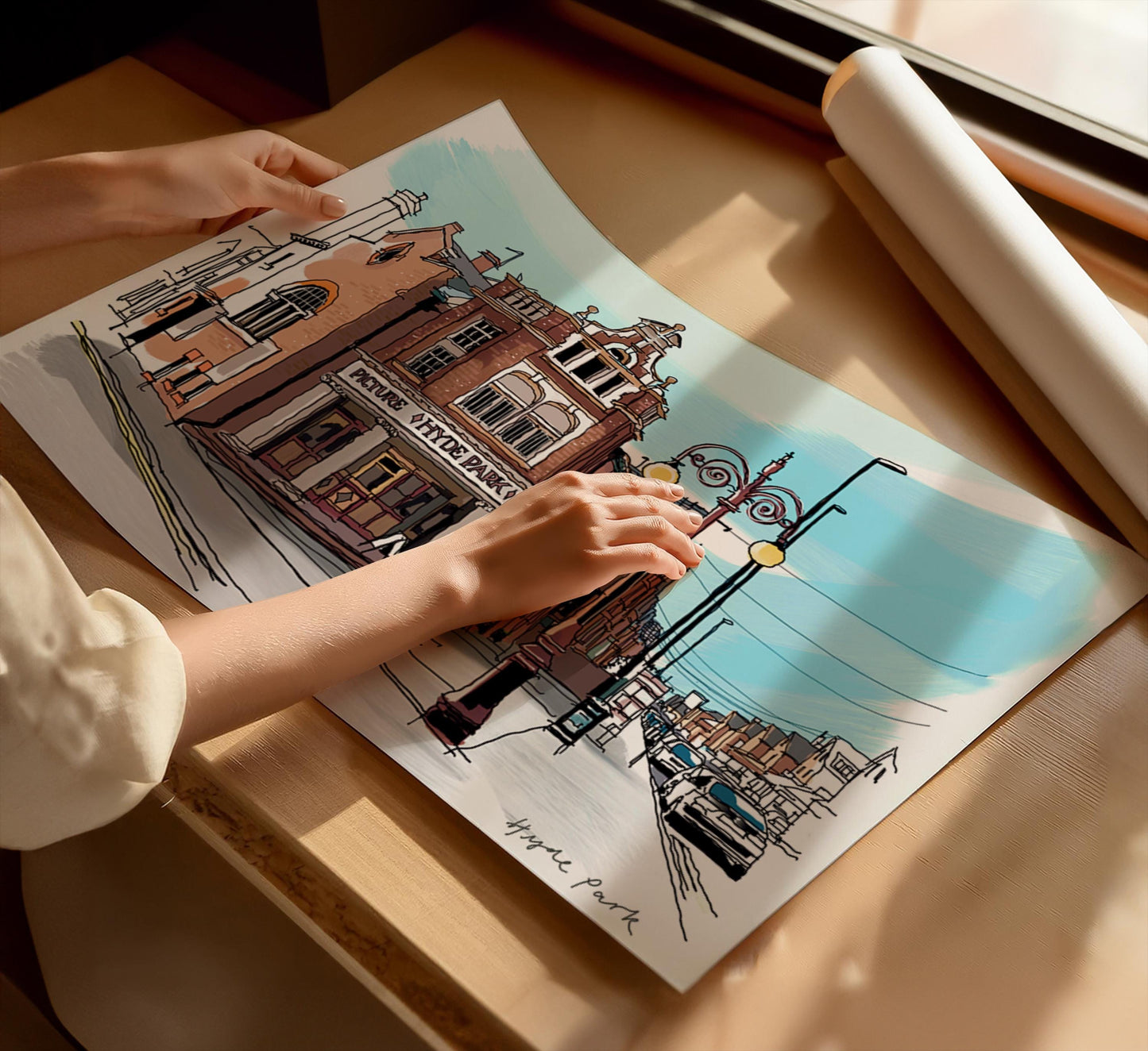 Hyde Park Leeds Art Print