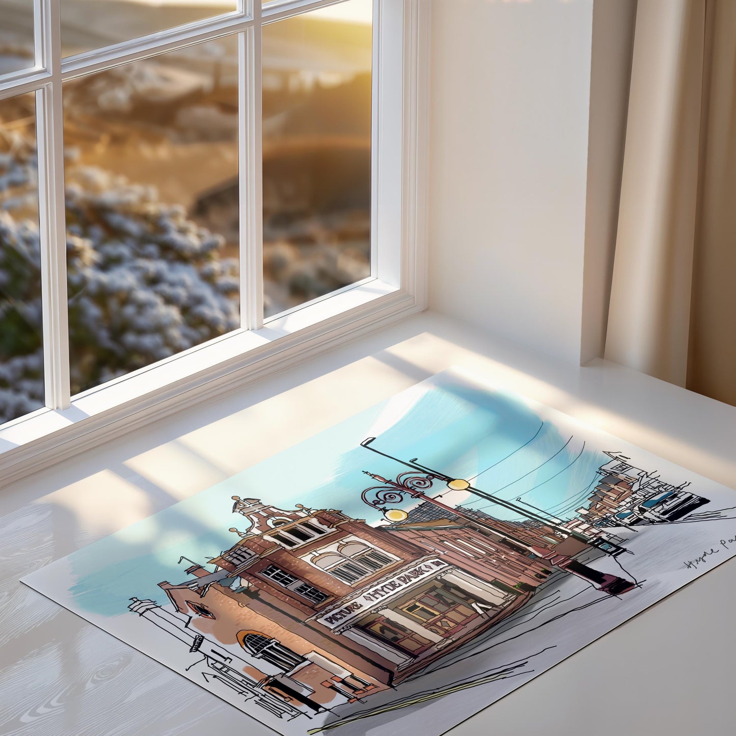 Hyde Park Leeds Art Print