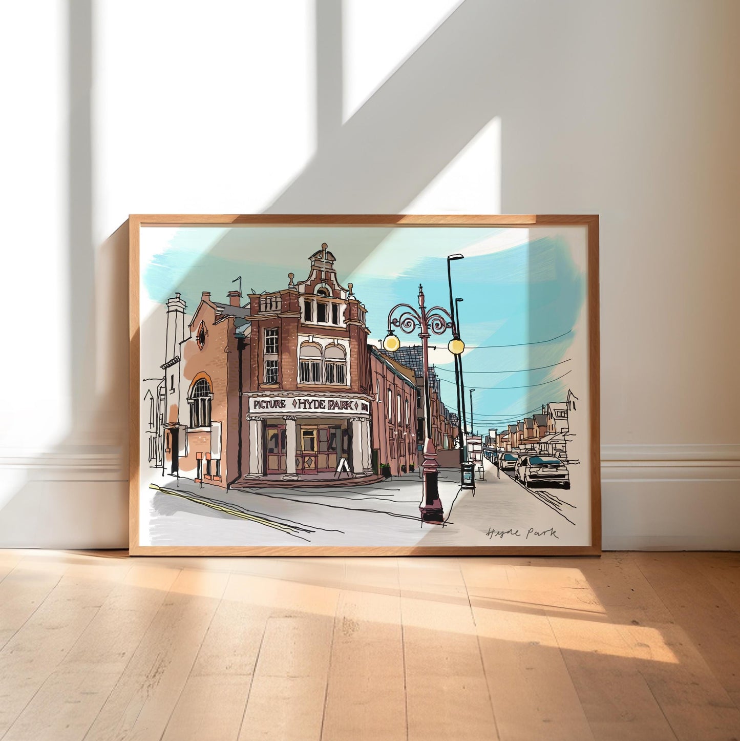 Hyde Park Leeds Art Print