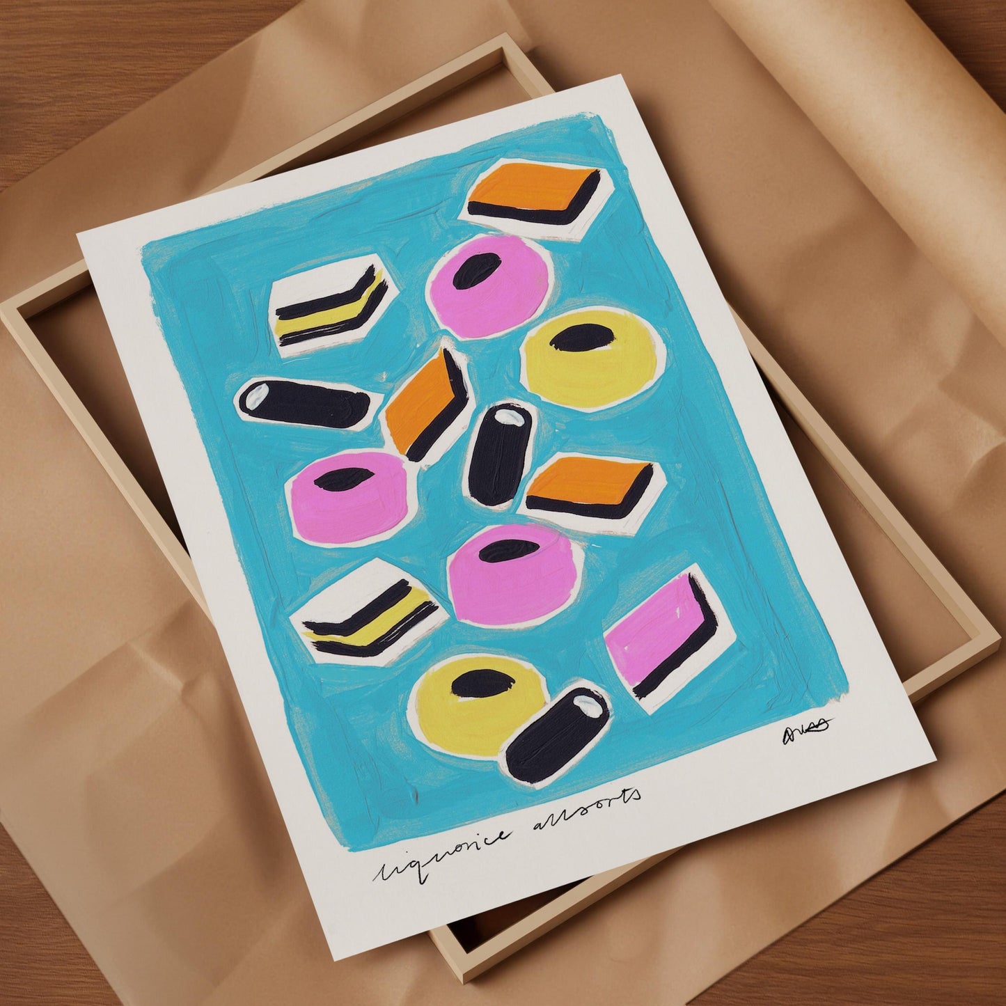 Liquorice Allsorts Painting Art Print