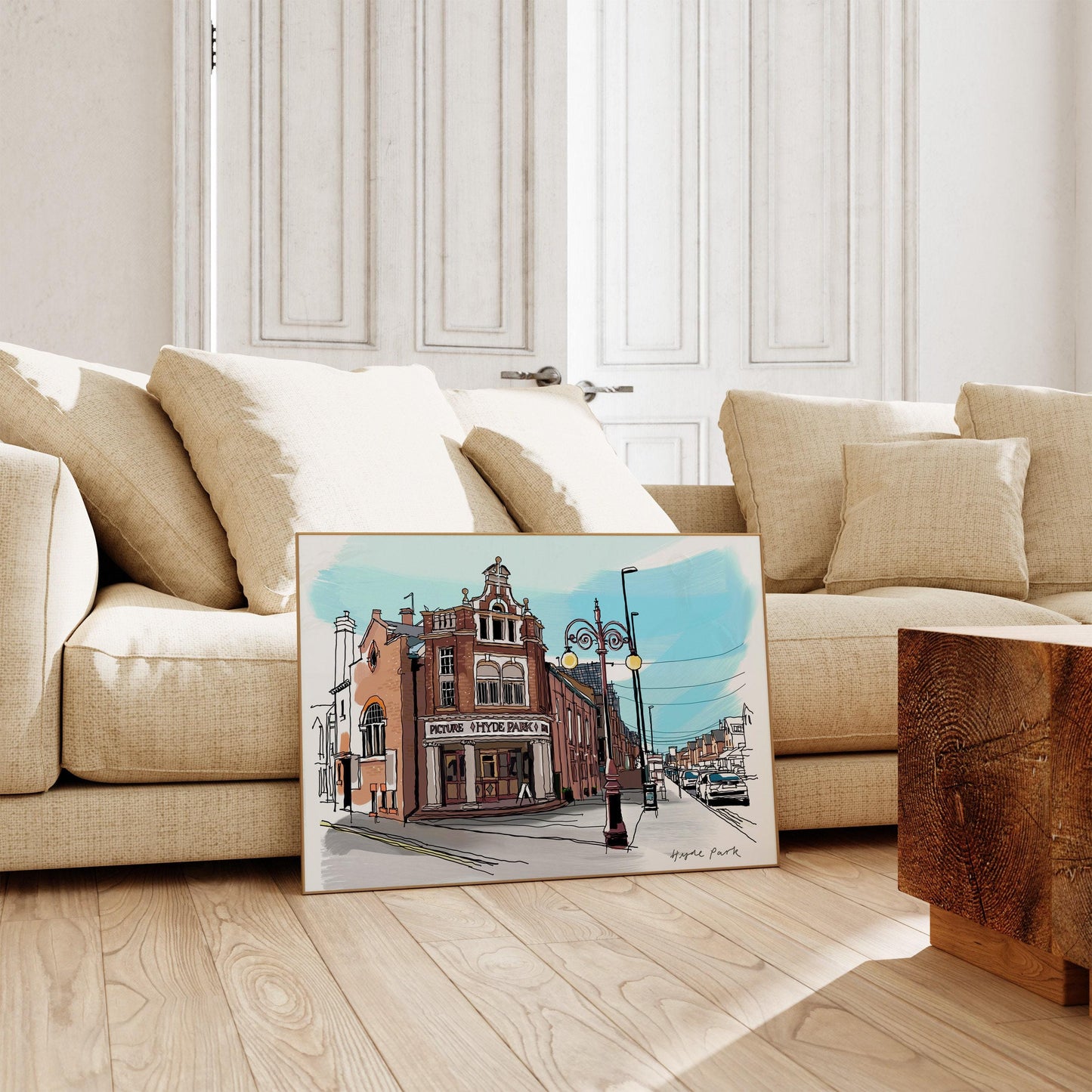 Hyde Park Leeds Art Print