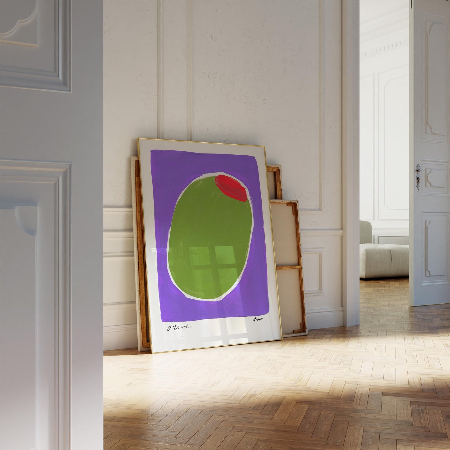Olive Painting Art Print