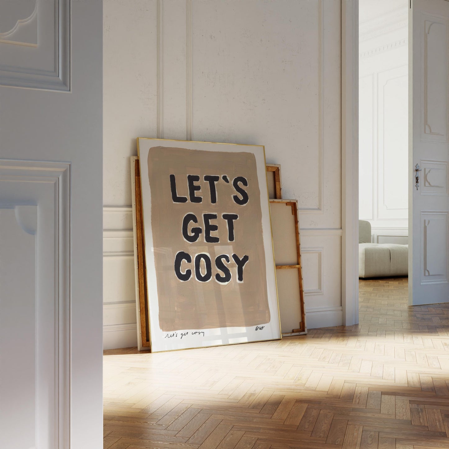 Let's Get Cosy Painting Art Print