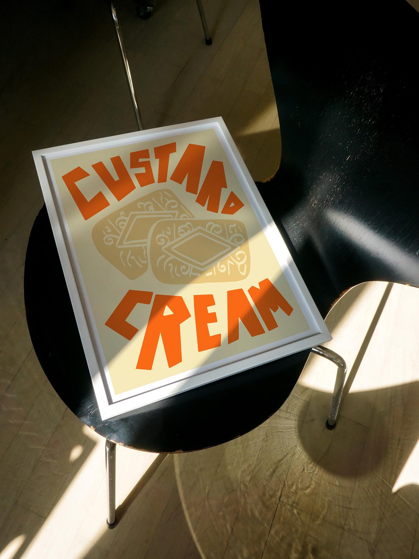 Custard Cream Art Print