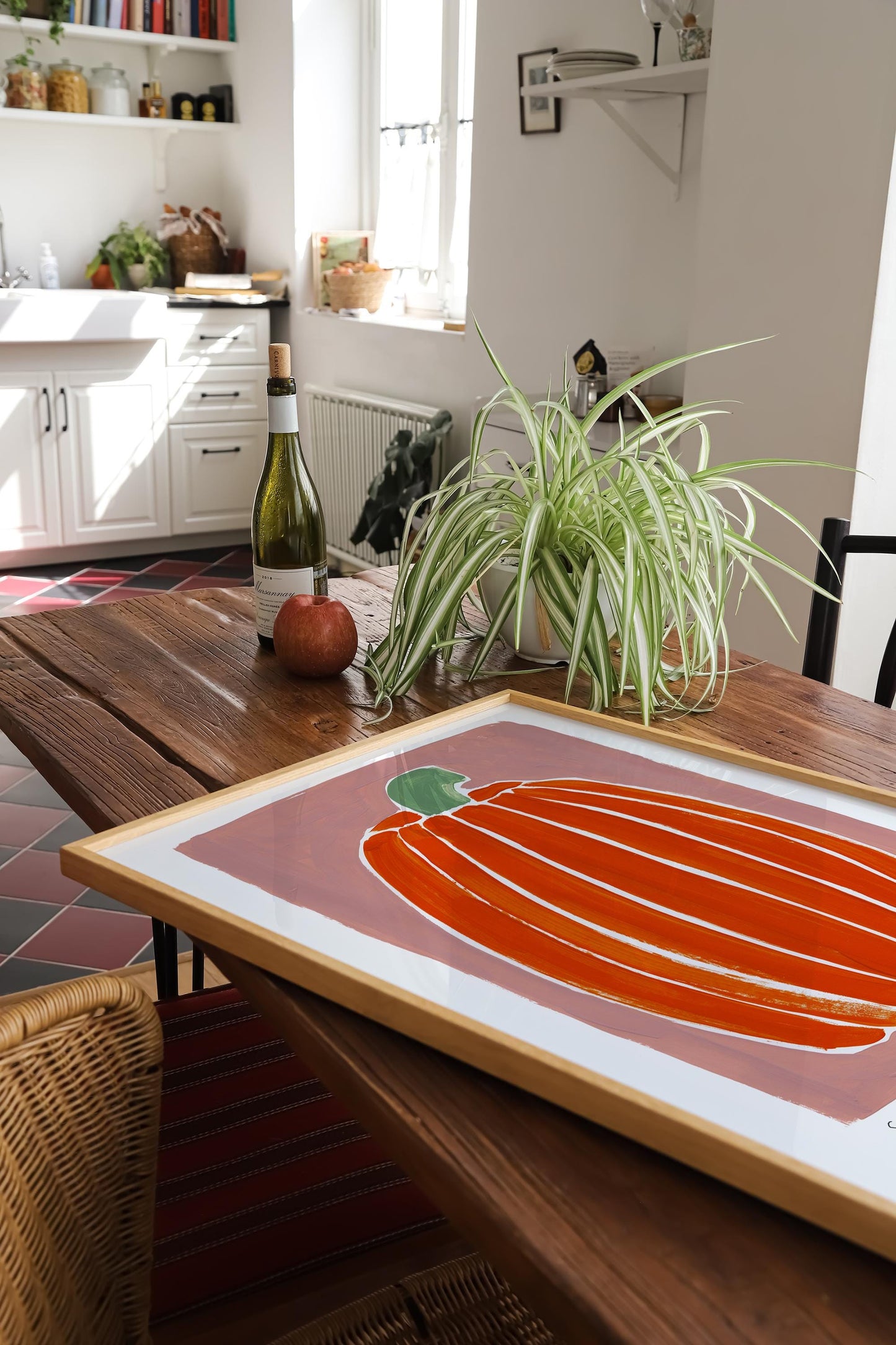 Pumpkin Painting Art Print