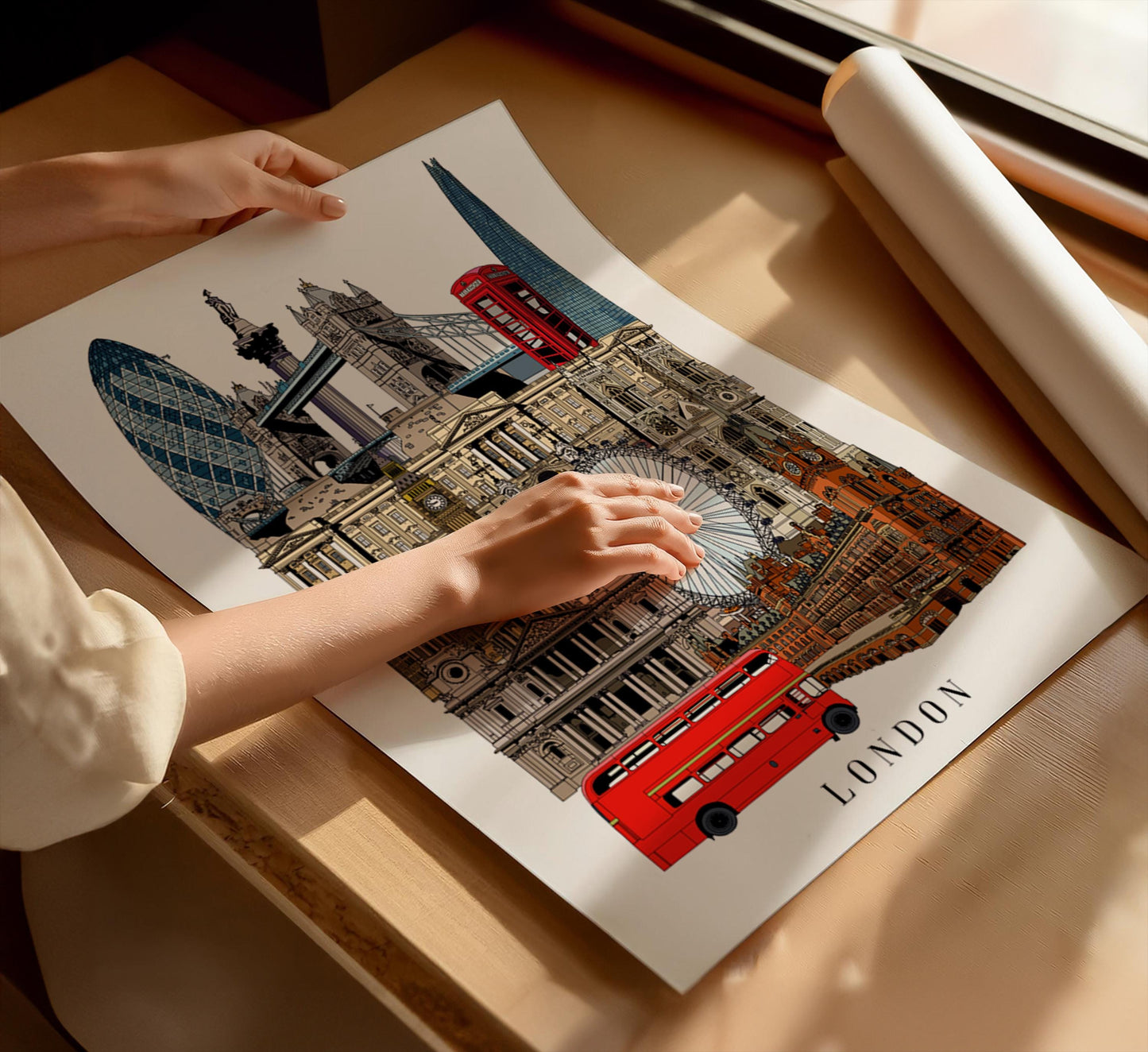 London Landmarks Art Print