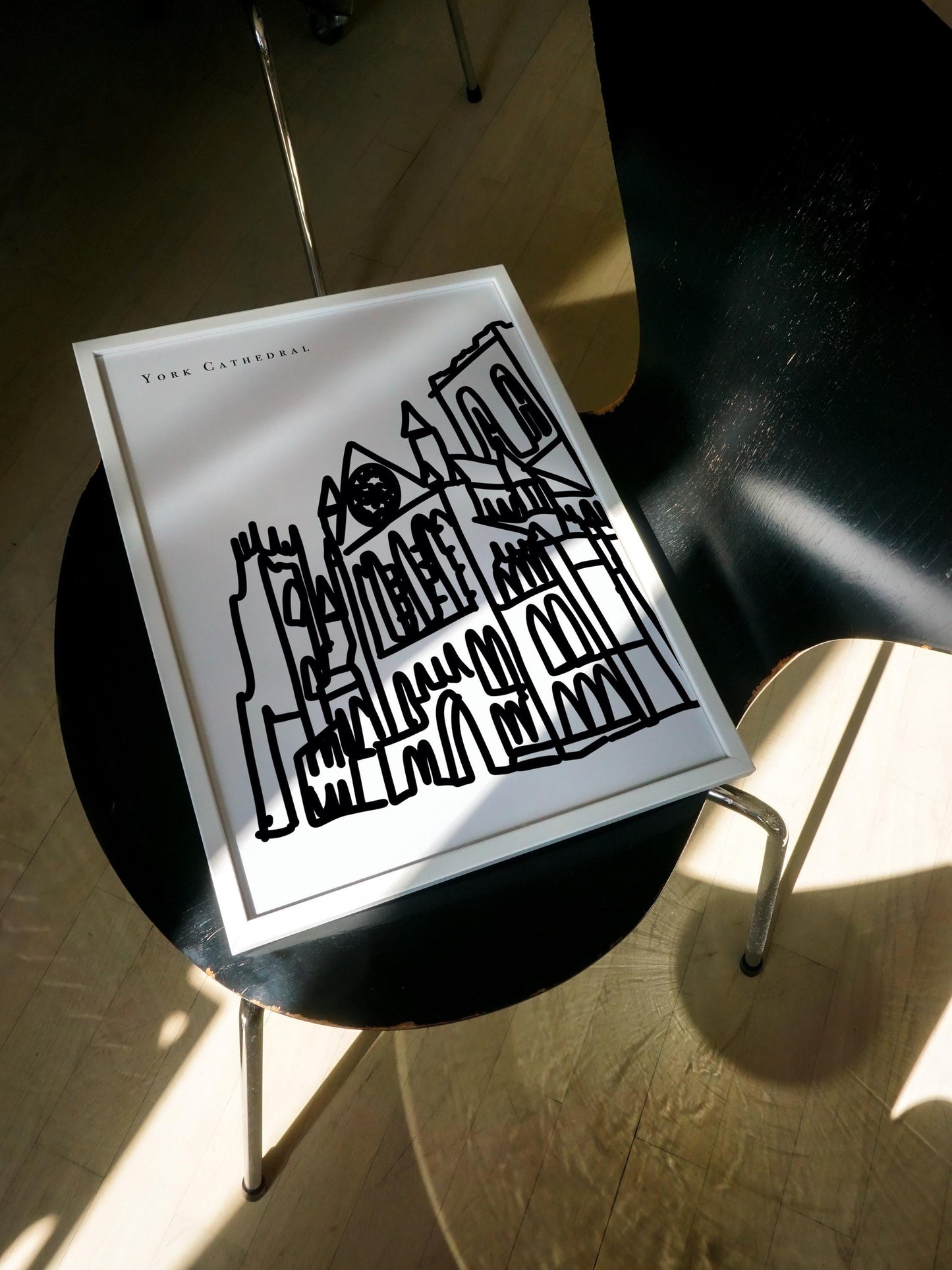 York Black and White Art Print