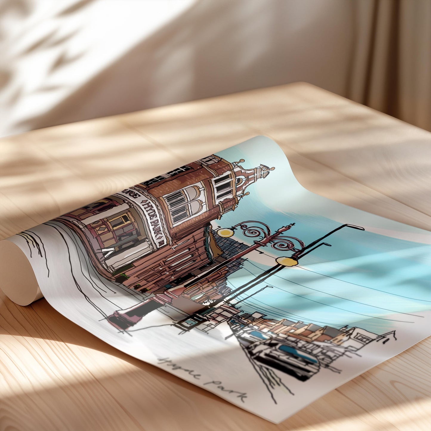 Hyde Park Leeds Art Print