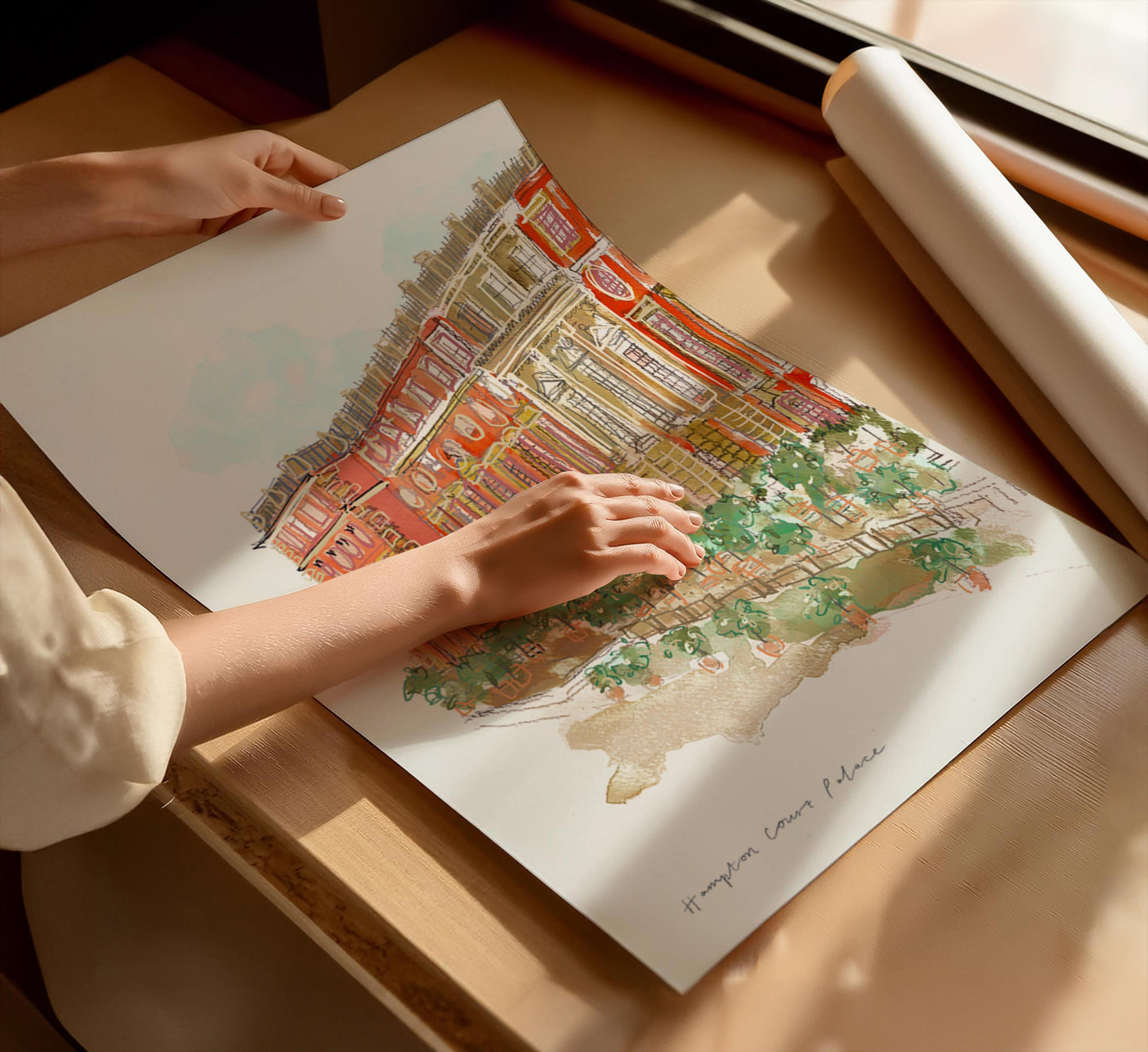 Hampton Court Palace Art Print