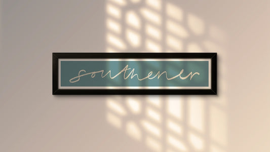 'Southener' Panoramic Art Print / Framed or Unframed / / 60 cm x 12 cm