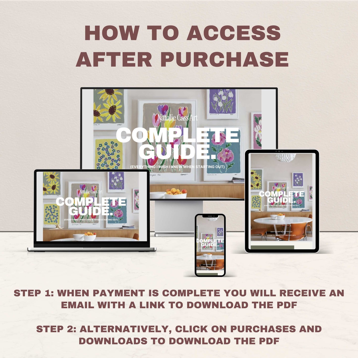 Ultimate Art Print Business Guide - How to Sell your Art Ebook - 72 Pages