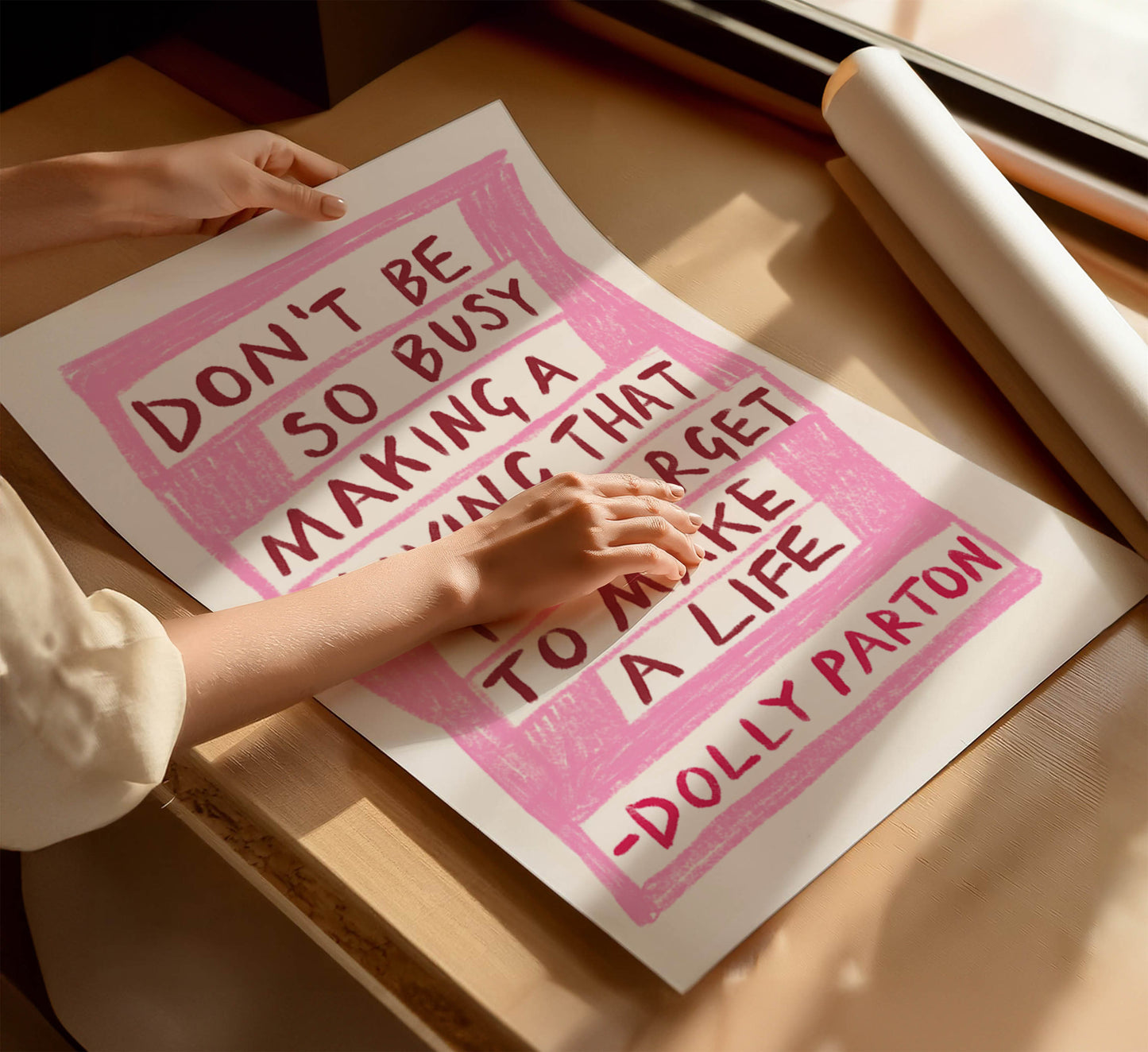 Dolly Parton Quote Art Print