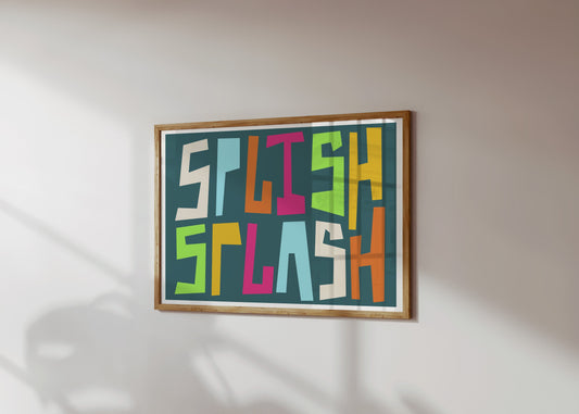 Splish Splash Art Print - Sample Sale