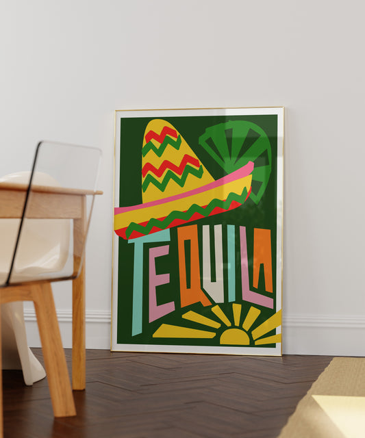 Tequila Art Print