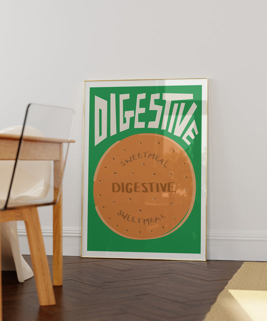 Digestive Biscuit Art Print - Sample Sale