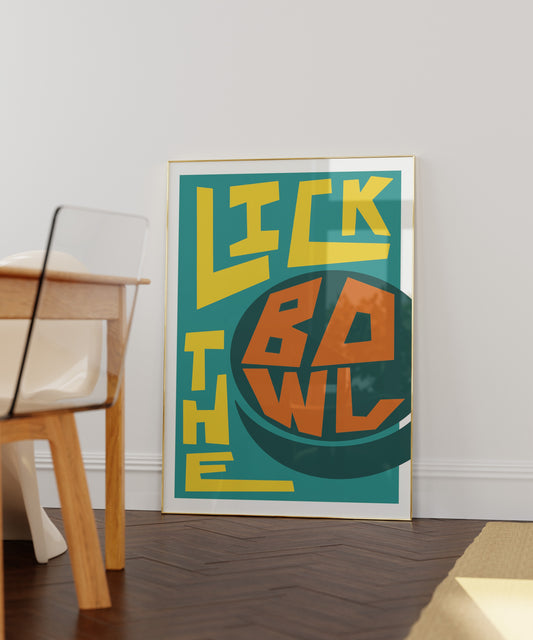 Lick The Bowl Wall Art