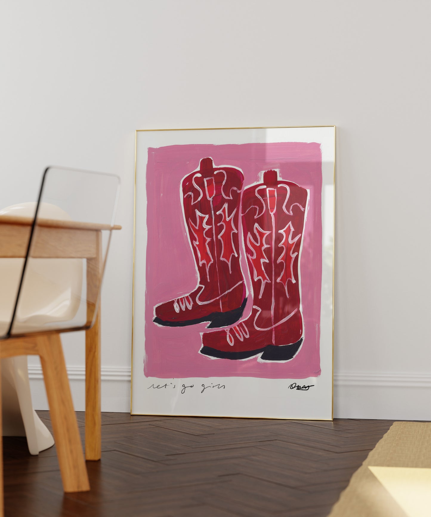 Cowboy Boots Art Print