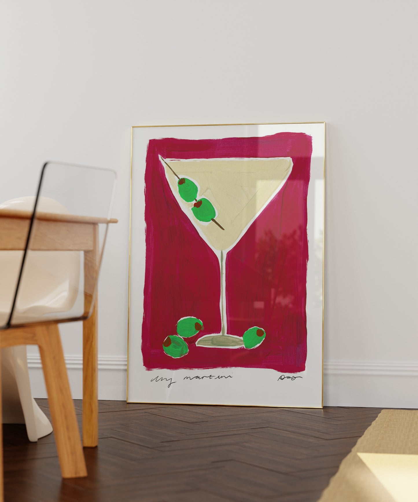 Dry Martini Art Print