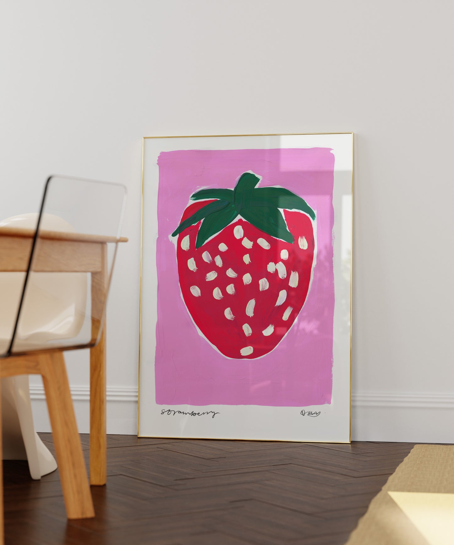 Strawberry Pink Art Print