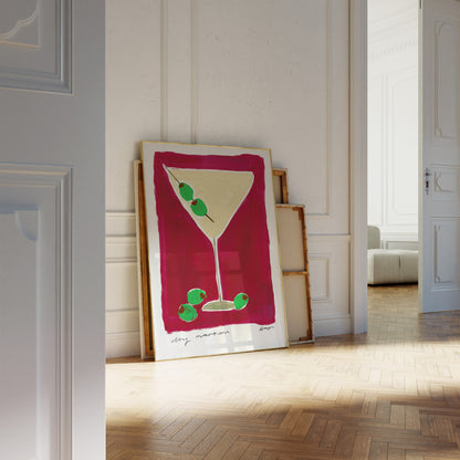 Dry Martini Art Print