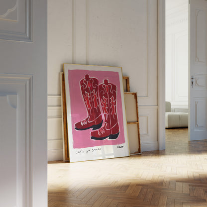 Cowboy Boots Art Print