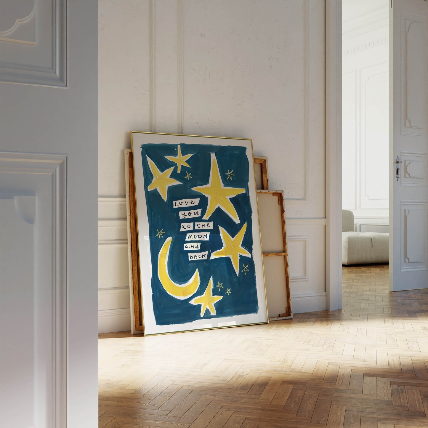 Love You To The Moon And Back Art Print