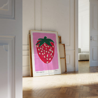 Strawberry Pink Art Print